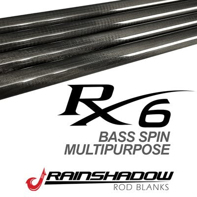 Rainshadow RX6 Multipurpose Spin Bass Rod Blanks