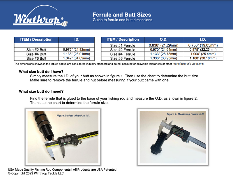 Winthrop Tackle T-10X Adjusta-Butt