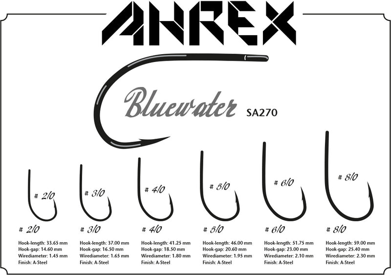 Ahrex SA270 Bluewater Fly Hooks