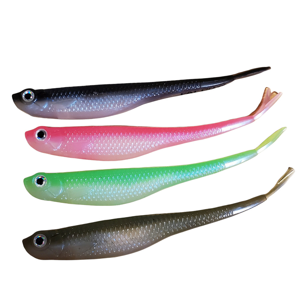 Fat Cow Finesse Baits 5" Fat Shad Soft Plastics