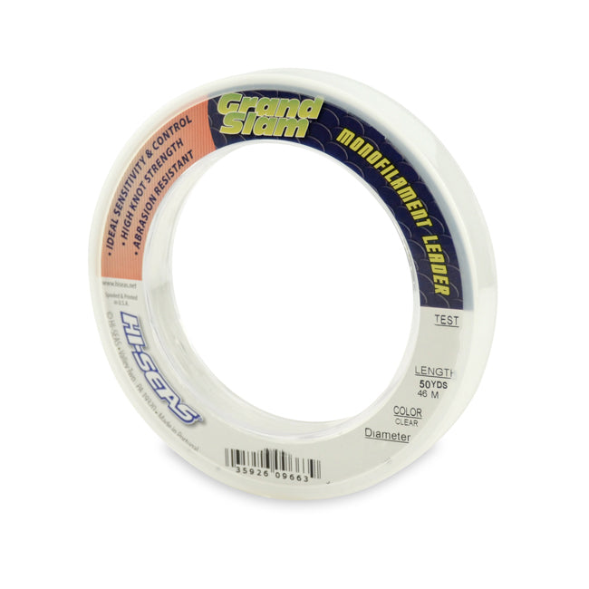 Hi-Seas Grand Slam Mono Leader Material - 50yd. Wrist Spools