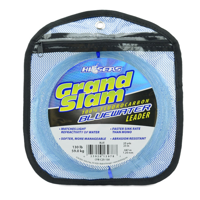 Hi-Seas Grand Slam Bluewater 100% Fluorocarbon Leader - 25yd. Coils