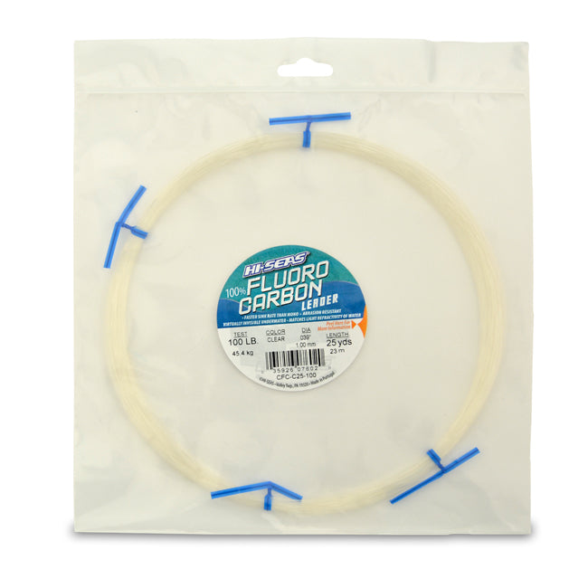 Hi-Seas 100% Fluorocarbon Leader - 25yd. Coils