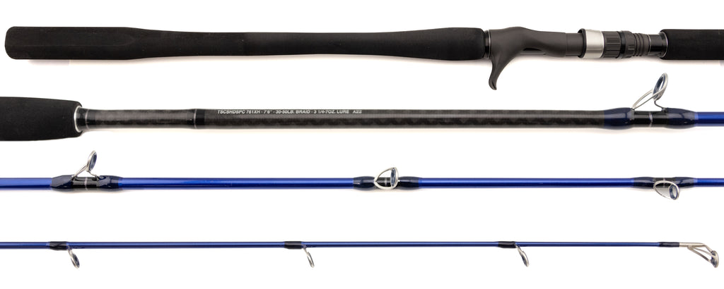 Tsunami Carbon Shield II Slow Pitch Jigging Conventional Rods