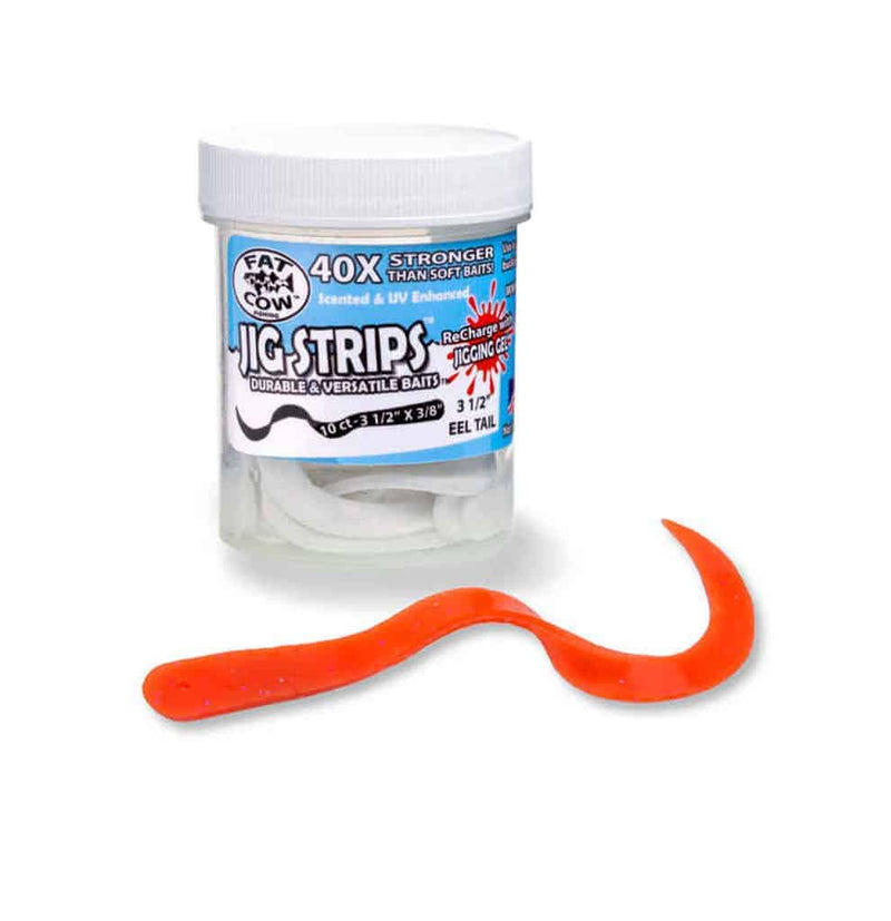 Fat Cow Eel Tail 3-1/2" Jig Strips