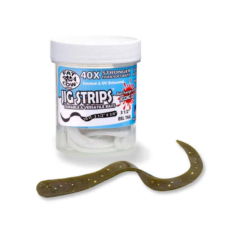 Fat Cow Eel Tail 3-1/2" Jig Strips