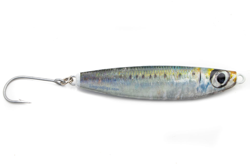 Ling Cod Living 'Dine Sardine Glow Jigs