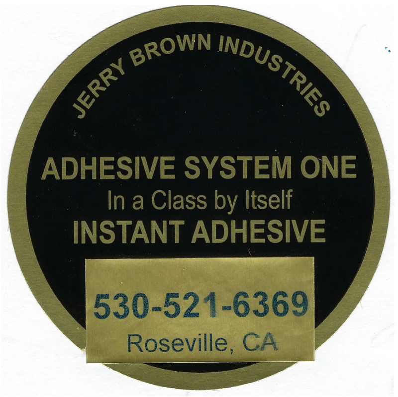 Jerry Brown Adhesive System One